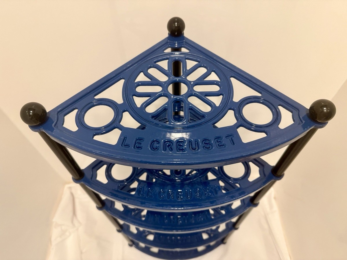 Le Creuset Cast Iron 5 Tier Rack Pot Stand - Cobalt Blue | eBay