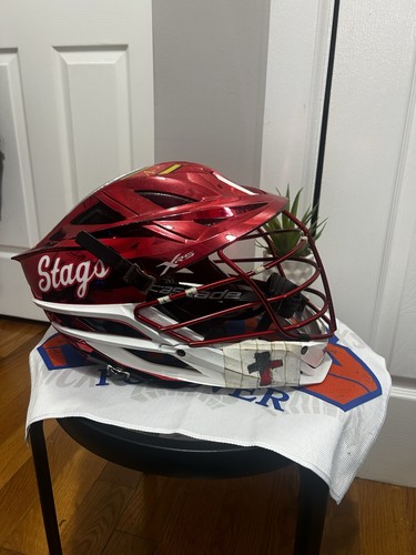 Cascade XRS Lacrosse Full Face Helmet Metallic Red  - Picture 1 of 6