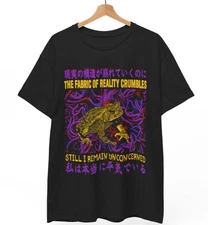 Reality Crumbles Frog T-Shirt | Existential Dread Meme Tee | Funny Frog Gift