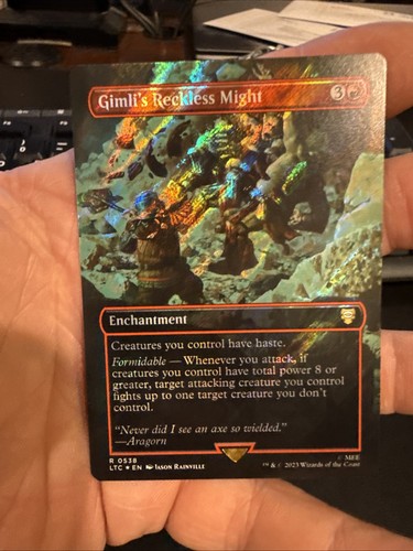 Gimli's Reckless Might (Borderless) (Surge Foil) Herr der Ringe 538 NM