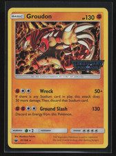 Groudon 81/168 Gamestop Legendary Pokemon Stamped Cosmos Holo Promo Pokemon TCG