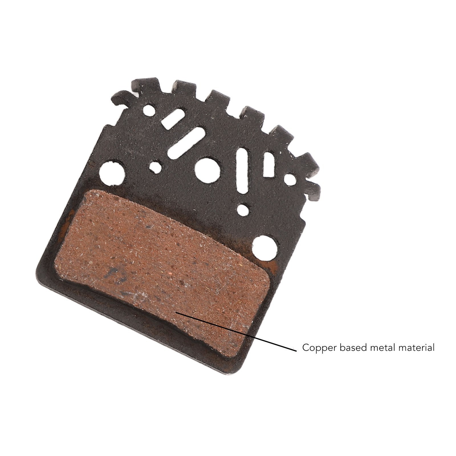 1 Pair Of Bike Brake Pads Oil Disc Heat Dissipation Metal Lining For Mountain