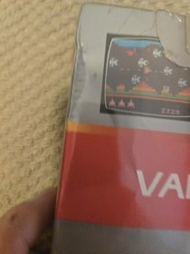 Atari 2600 Vanguard, Factory Sealed  With Rack Hanger. Box Does Have Some Wear.