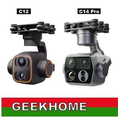 SKYDROID C12 C14 Pro 2K HD 3-Axis Gimbal Tracking Camera Support Remote Control