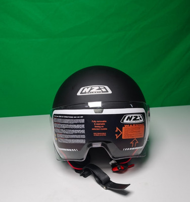 NZI Vintage-Helm 3 Triband - Größe L , Modell 150326A093 - Schwarz Matt