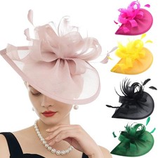 2024 Elegant Fascinator Hat for Women Tea Party Kentucky Derby Fascinator Pillbo