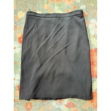 Moschino Cheap & Chic Black Pencil Skirt Italy Triacetate Blend Size 10 Office