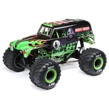 Losi 1/18 Mini LMT Grave Digger 2S 4X4 RTR Brushed Monster Truck Battery &