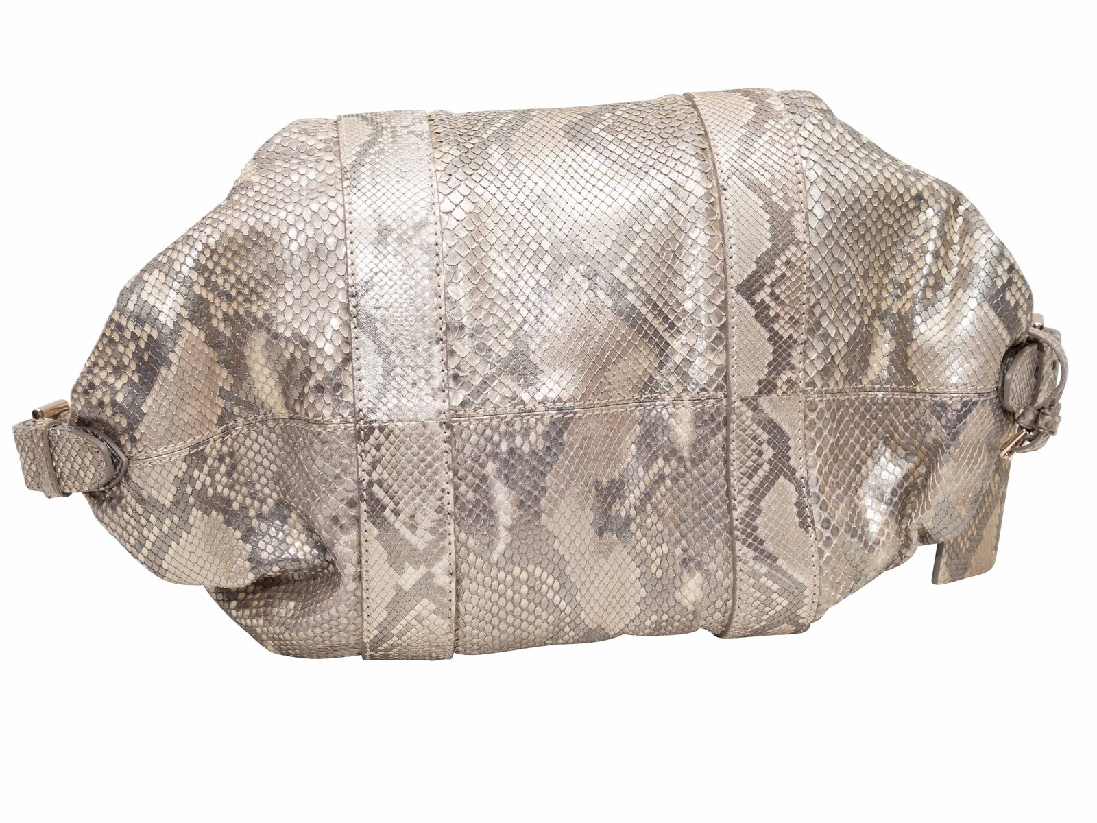 Beige Ralph Lauren Python Top Handle Bag - image 4