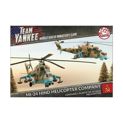 Battlefront Team Yankee Soviet 1:100 Mi-24 Hind Helicopter Assembly SW (New)