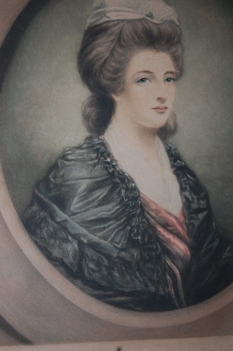 RITRATTO VINTAGE DI SIGNORA BEAUMONT MOGLIE DI SIR GEORGE HOWLAND - Foto 2 di 5