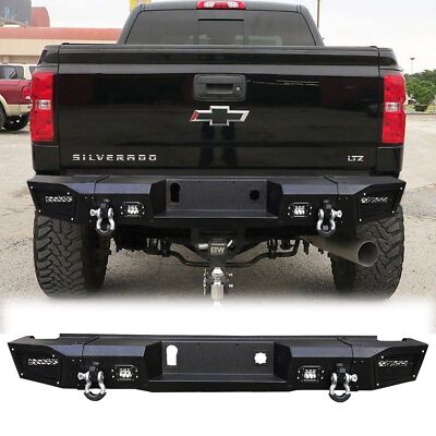 MST Rear Bumper For 15-19 Chevy Silverado 2500HD/3500HD with LED Spotlights