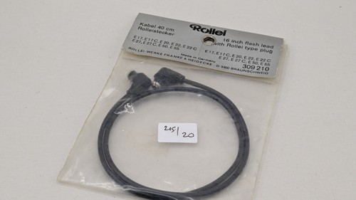 Cable synchro de flash avec fiche Rollei neuf pour Rolleiflex, longueur 40cm - Zdjęcie 2 z 5