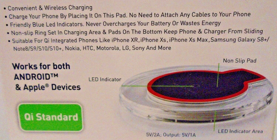 24 универсальных беспроводных зарядных площадки PowerXcel стандарт Qi для Apple и Android - Изображение 4 из 4
