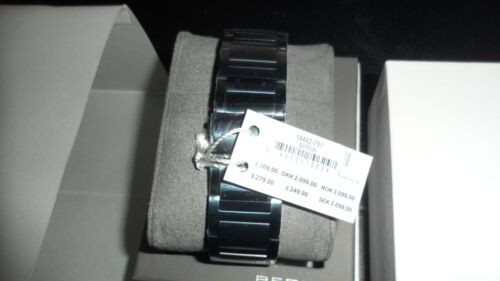 Bering Slim Solar Black Dial 42mm 5ATM Men s Watch 14442-797 MSRP $279 NEW W TAG - Picture 11 of 16