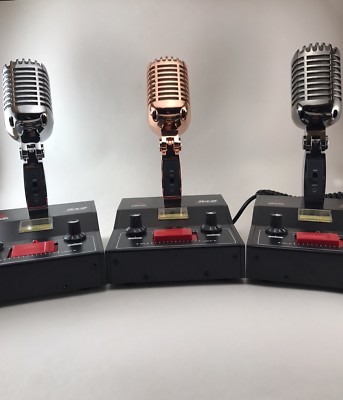 GOLD DELTA M2 AMPLIFIED DYNAMIC POWER BASE MICROPHONE 6 PIN Ranger CB HAM MIC
