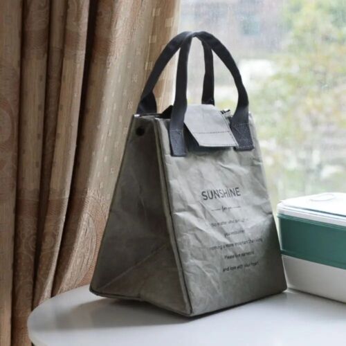 lunch bag paper insulated box reusable storage waterproof outdoor picnic kids br