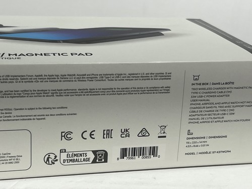 Satechi Trio Wireless Charger w/ Magnetic Charging Pad new sealed, #E11 - Picture 6 of 8