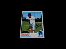 Rogelio Moret 1973 Topps Autographed Boston Red Sox  Baseball Card #291 Auto 70s