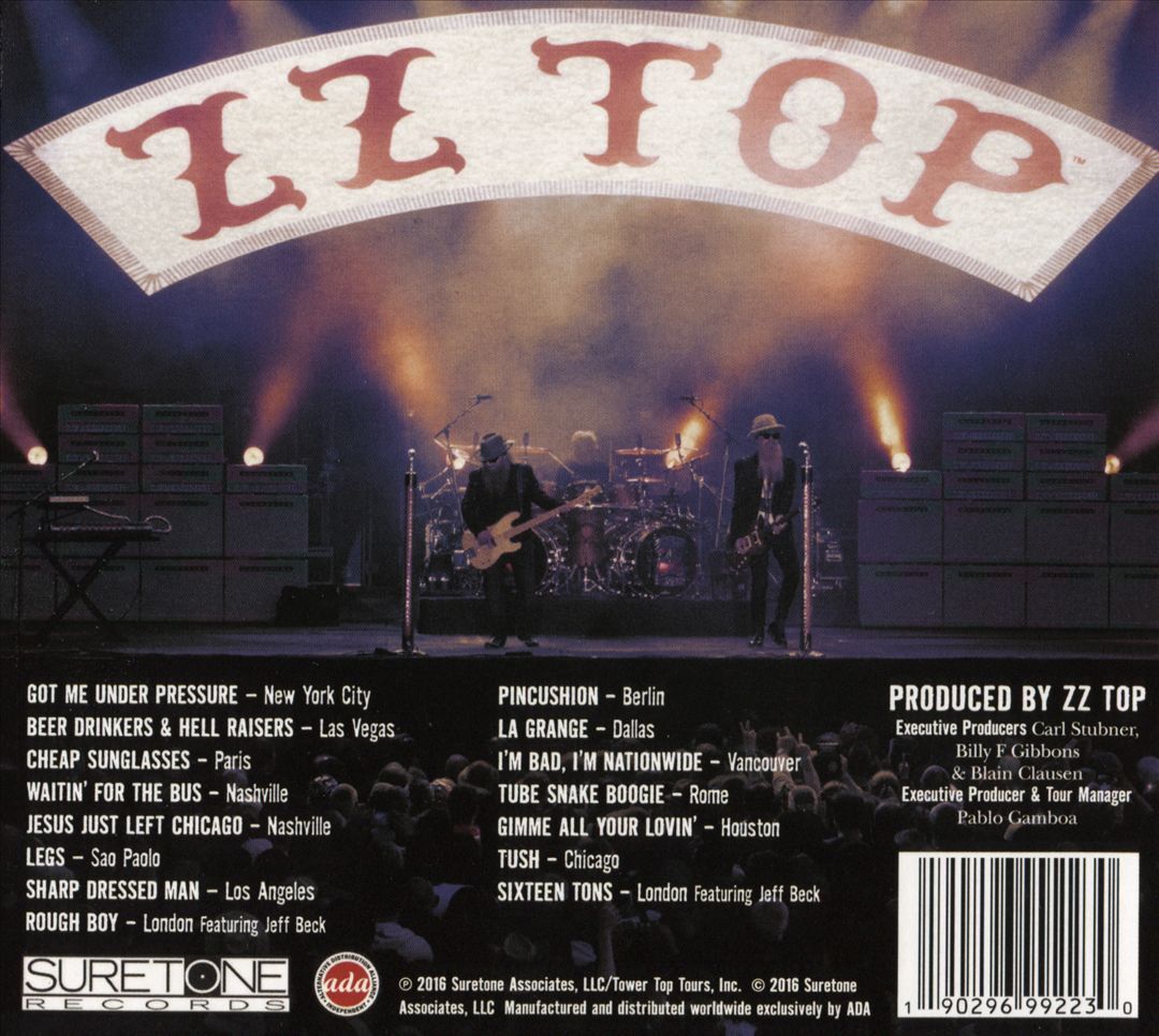 ZZ TOP - LIVE: GREATEST HITS FROM AROUND THE WORLD [DIGIPAK] NEW  