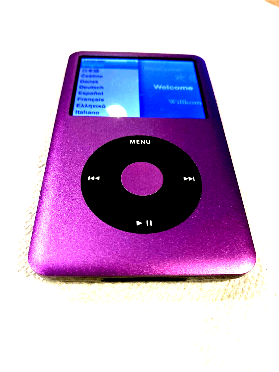 Apple iPod classic 7th Generation Purple Black (256GB) Bundle w