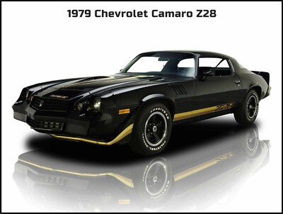 1979 Chevrolet Camaro Z28 NEW Metal Sign: LARGE SIZE - Great Restoration!