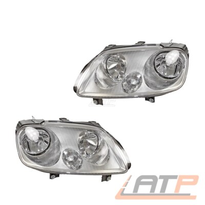 2x SCHEINWERFER H7/H1 VORNE LINKS + RECHTS FÜR VW CADDY 3 04-07 TOURAN 1T 04-07