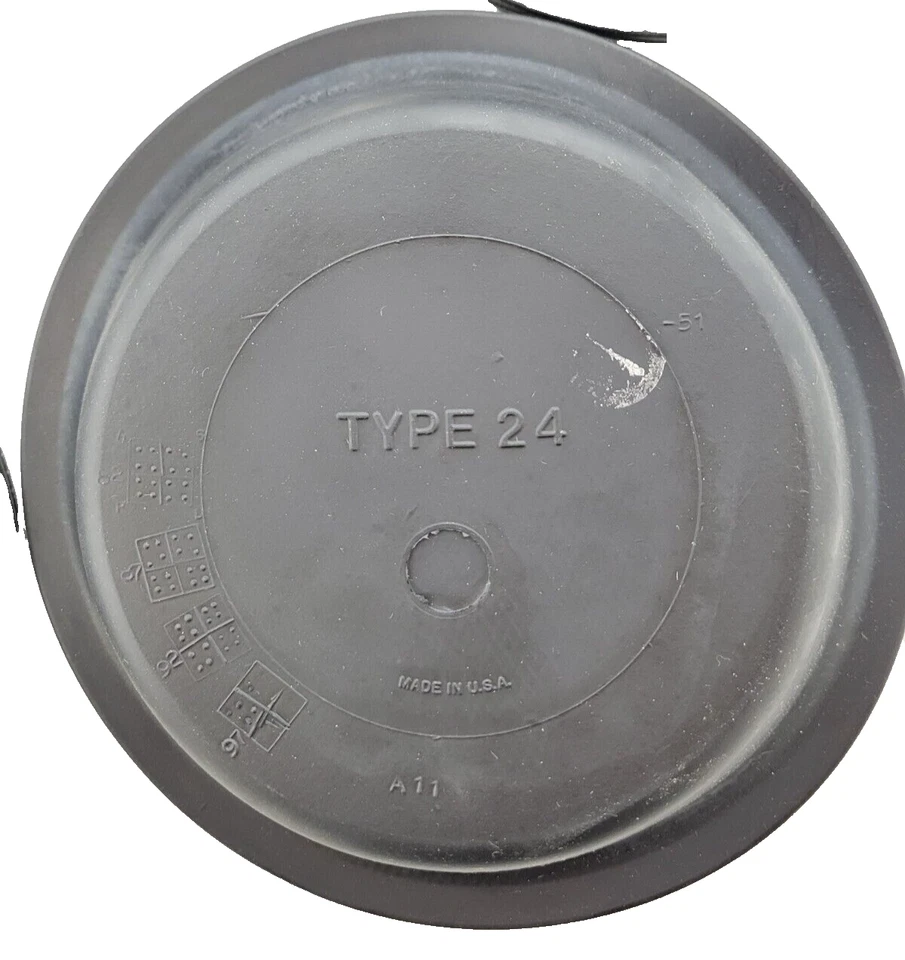 LOTE DE 5 - Diafragma de cámara de freno Wagner tipo 24 wagner 928024 negro Foto 4 de 4