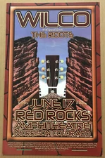 WILCO & THE ROOTS Rare 2005 PROMO Concert Gig TOUR CARD STOCK POSTER 10x16 MINT 
