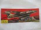 Heller Plane Vulture Cardboard Advertising 1960s 33cm by 12.5cm