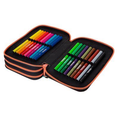 Safta Federmäppchen Blackfit8 Glow Up – Mit Ausklappbarer Tasche, 20x11x8,5 Cm, Bunt