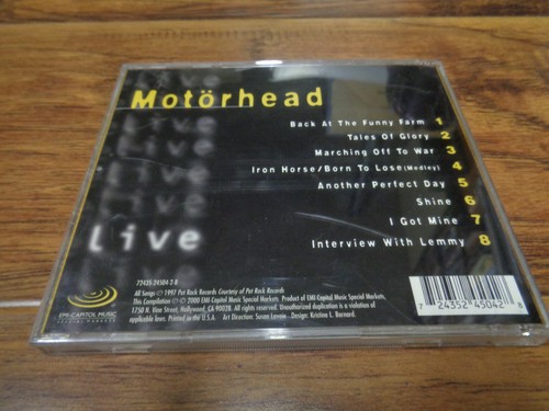 MOTORHEAD LIVE CD (L'AMOUR EAST QUEENS NY 1983) RARE TESTED (EMI 2000) LEMMY - Bild 3 von 4