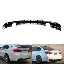 For BMW 3 Series F30 F31 2012+ Rear Bumper Diffuser M Sport M Performance Black