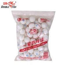 100x Double Fish  V40+ 1 Stern Tischtennisball,  ABS, weiß,  100Stk/Packung