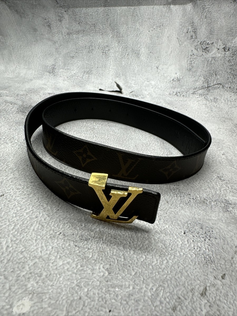 Louis Vuitton Belt M9453 Browns Black Leather 431883 80/32 Louis Vuitton Belt M9453 Browns Black Leather 431883 80/32