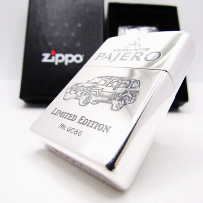 Mitsubishi Pajero Limited No.0086 Zippo Oil Lighter 2003 MIB Rare