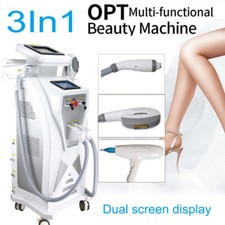 ND YAG Laser 3IN1 OPT IPL Hair REMOVAL Laser RF Facial Skin LIFTING Machine