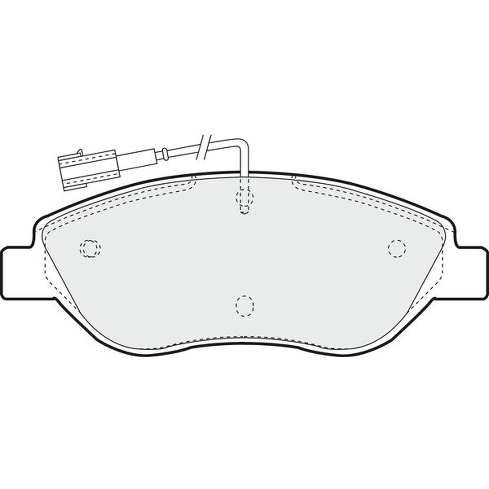 Apec Blue Brake Pads - Front PD3554 - For Alfa Romeo MiTo & Fiat Bravo / Stilo