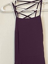NWT Lulus Womens S Heavenly Hues Burgundy Maxi Dress Bridesmaid Formal Evening