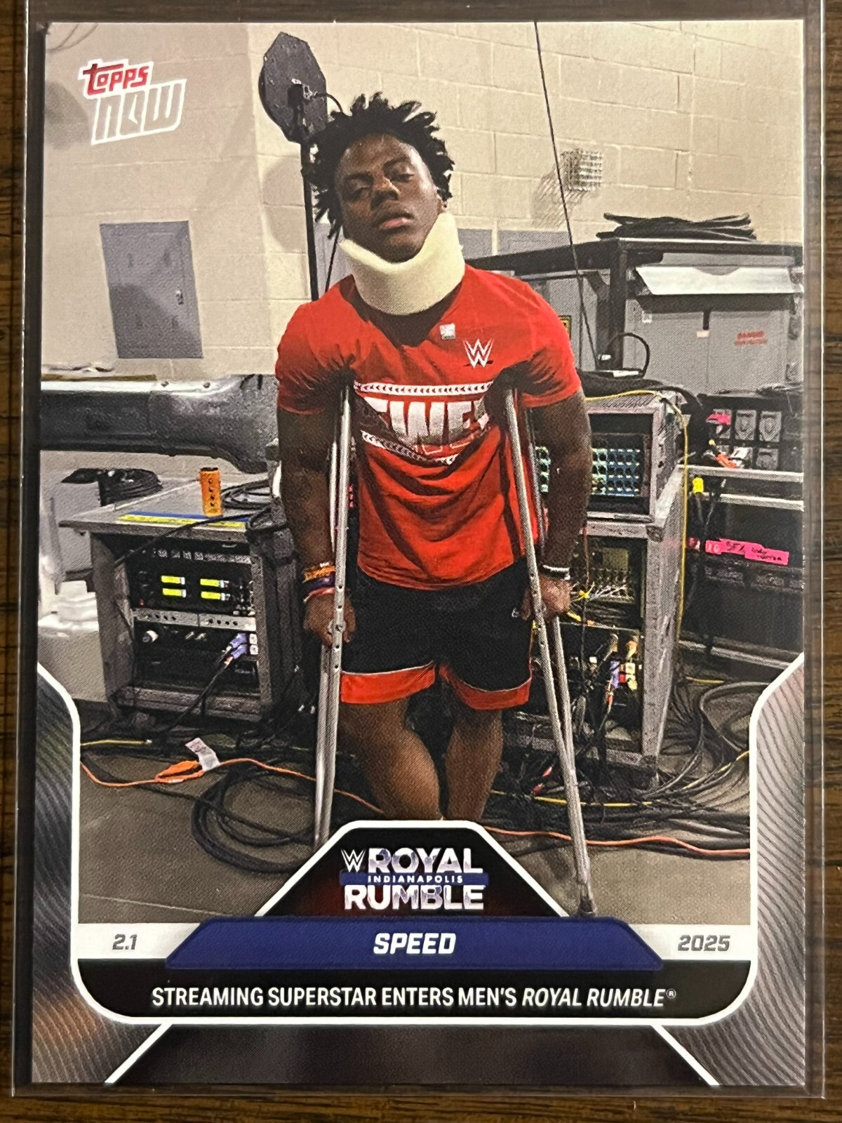 2025 Topps Now WWE #15SSP IShowSpeed Speed Royal Rumble Super Short Print