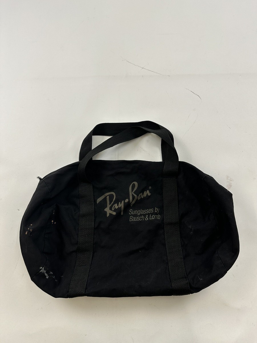Vintage Ray-Ban Duffle Bag Black Gym Duffel Bausch Lomb | eBay