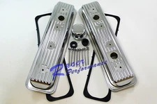 Chrome Center Bolt SBC Chevy Valve Cover Bolts Breather Gaskets 5.0 5.7 305 350