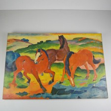 Franz Marc - Rote Pferde - Red Horses - Obpacher Faksimile Bildkunst - Druck