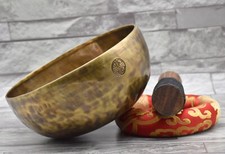 8 inches Full Moon Singing Bowl-Tibetan Handmade Singing Bowl-Yoga Meditation