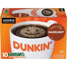 Dunkin Hazelnut Flavored Coffee K Cup Pods 60 Count Pack of 6 Boxes