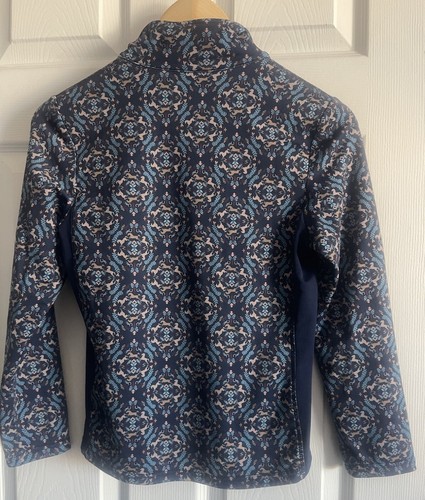 Kerrits Youth Girl M Top 1/4 Zip Long Sleeve Riding Shirt Equestrian Horse Print - Picture 7 of 13