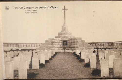 TYNE COT CEMETERY AND MEMORIAL YPRES BOOKLET OF SIX UNUSED REF 5462 - Picture 2 of 2