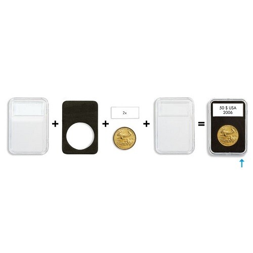 LIGHTHOUSE QUICKSLAB COIN HOLDERS 38MM (PACK OF 5) - Bild 2 von 2