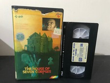 The House Of Seven Corpses Pre Cert EX Rental VHS Tape - DERANN - Horror Zombie