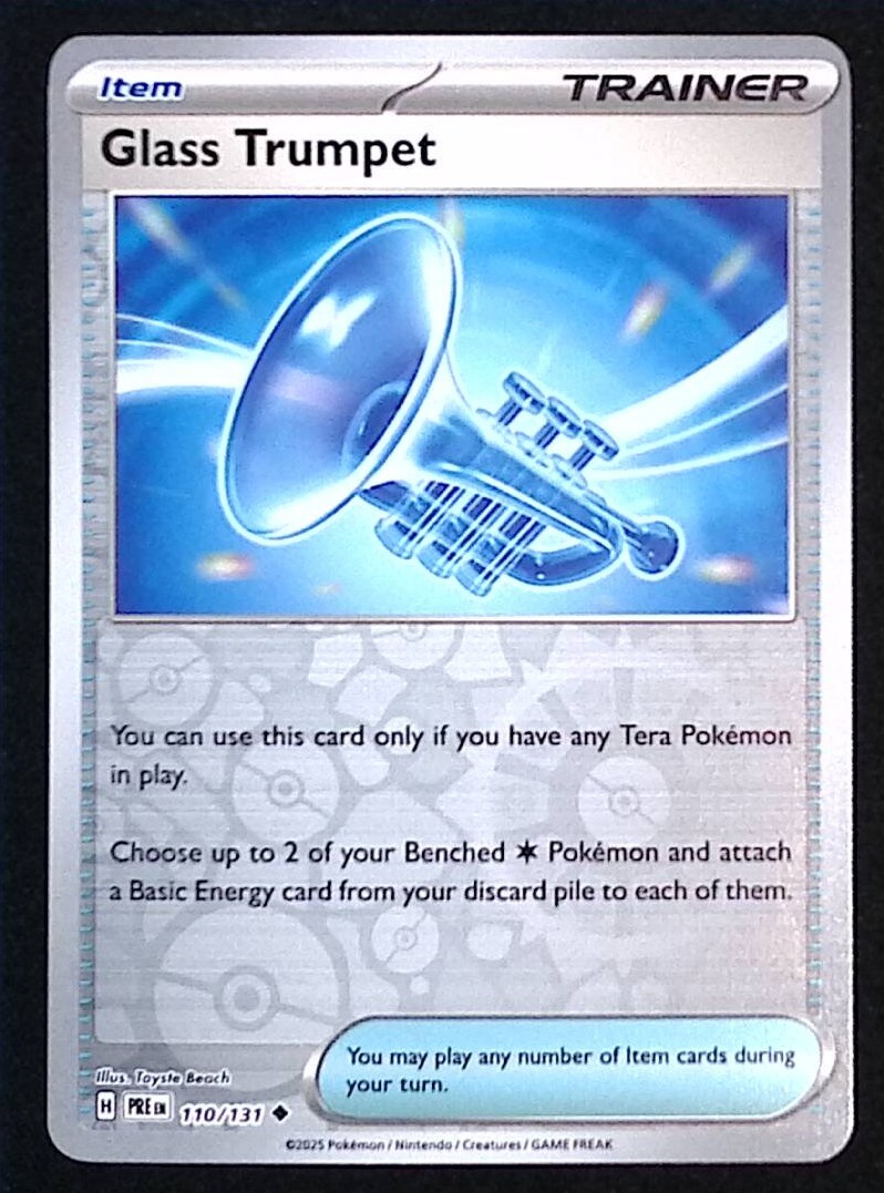 Glass Trumpet Reverse Holo 110 - Pokemon Prismatic Evolutions - NM